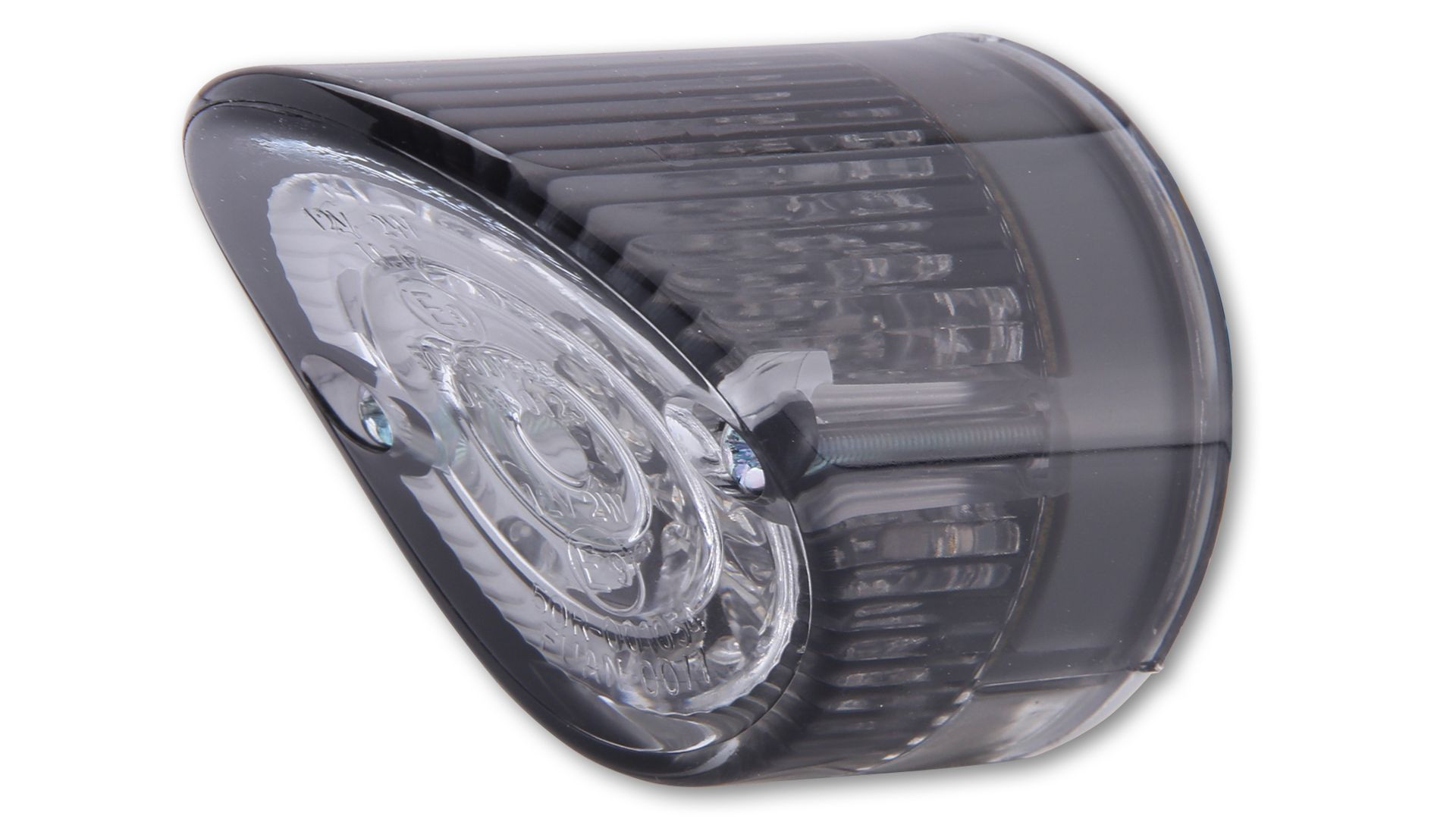 SHIN YO LED-Mini-Rücklicht NOSE, rund, Glas getönt transparent (Stück)