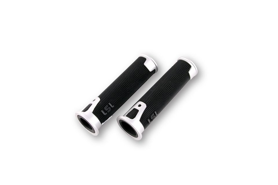 LSL Lenkergriffgummi ERGONIA, silber, 7/8 Zoll, 125mm (Paar)