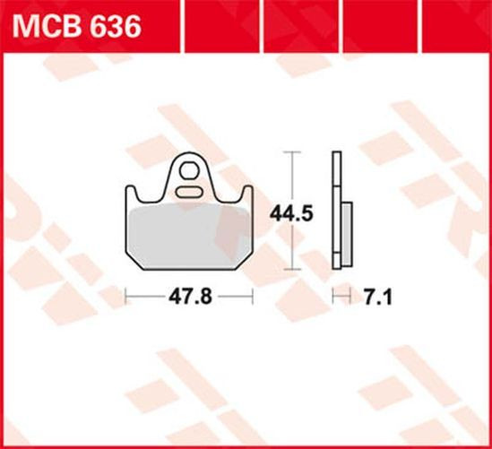 TRW Lucas Bremsbelag MCB636 yamaha (Satz)