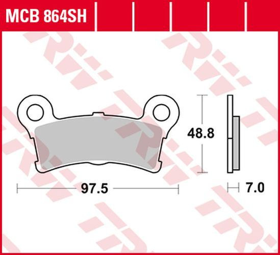 TRW Lucas Sinterbelag MCB864SH Harley Davidson (Satz)