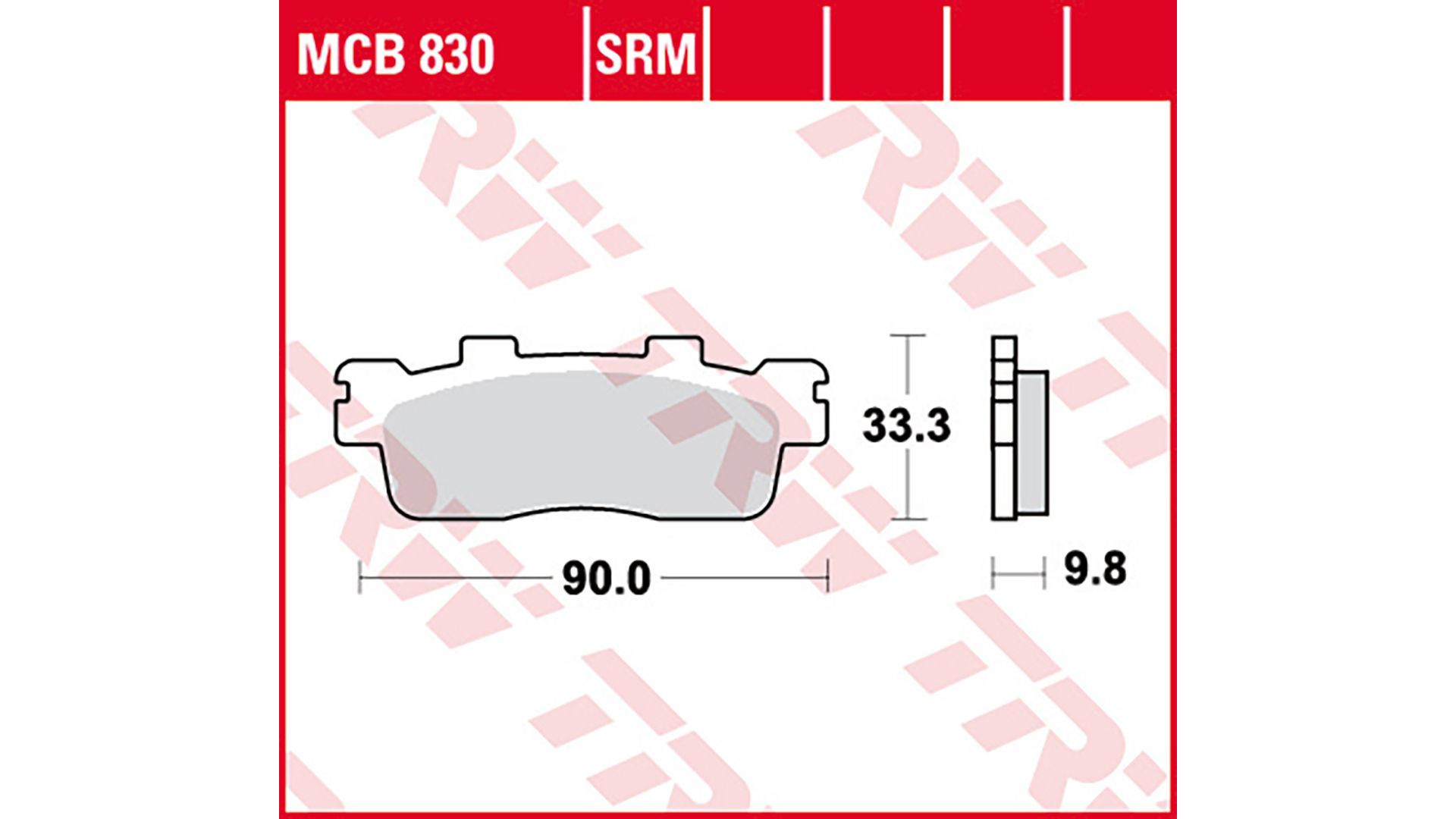 TRW Lucas TRW Lucas Bremsbelag MCB830SRM