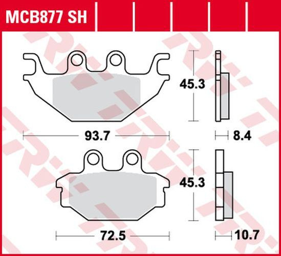 TRW Lucas Sinterbelag MCB877SH (Satz)