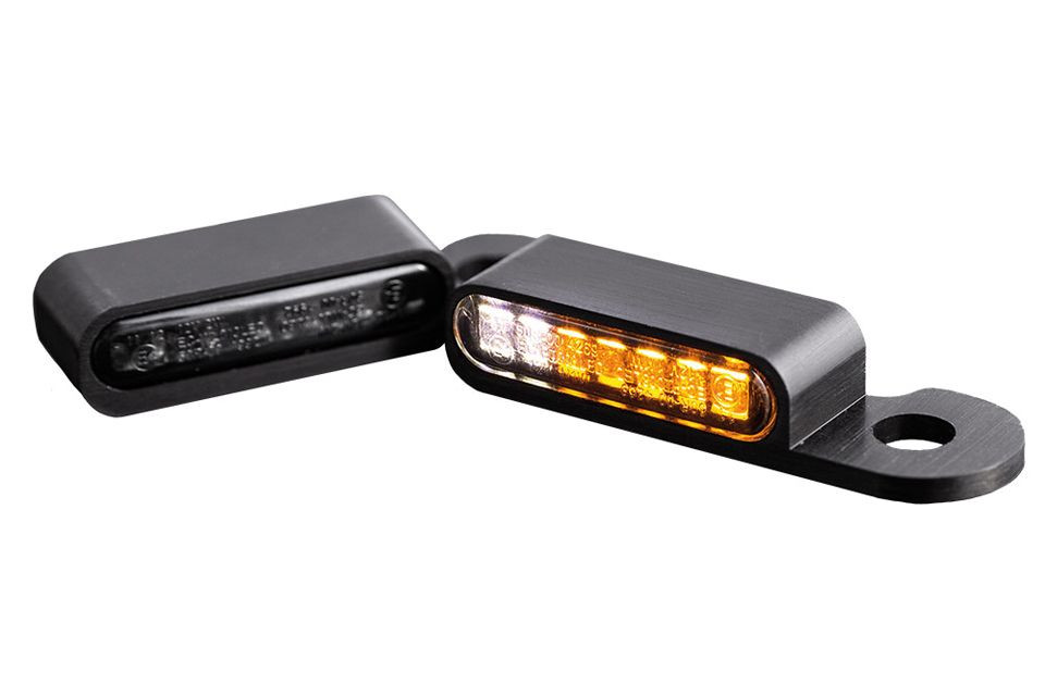 HeinzBikes LED Armaturen Blinker-Positionslicht-Kombination CVO Modelle 02-, schwarz (Paar)