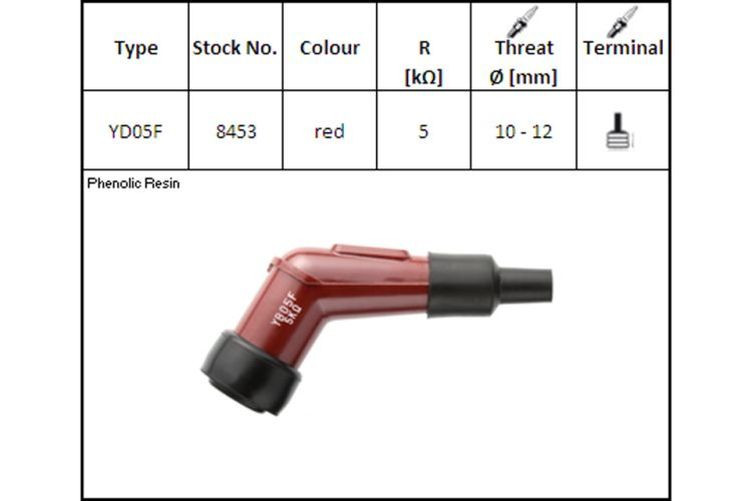 NGK-Kerzenstecker YD-05 F, 12 mm Kerze, 120? (Stück)