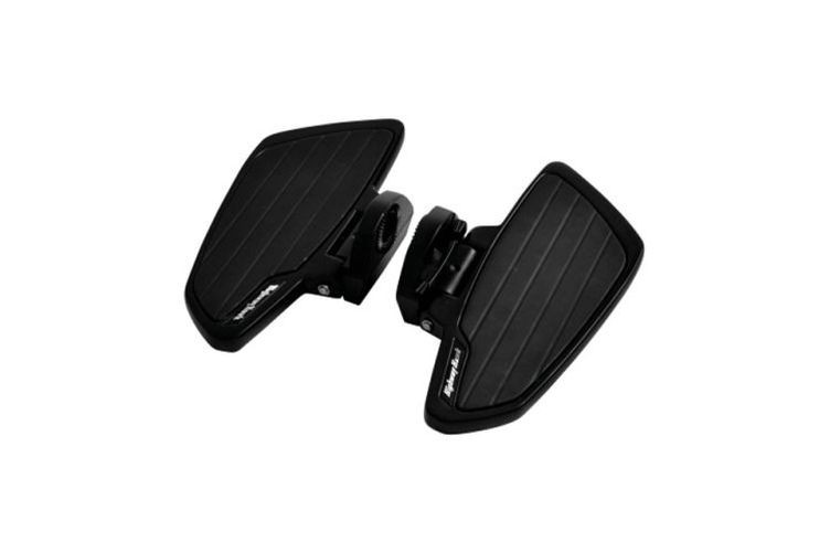 HIGHWAY HAWK Trittbrett Set Smooth schwarz für den Sozius Suzuki (Paar)