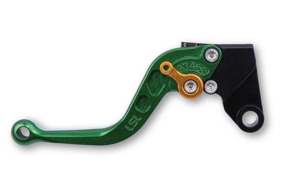 LSL Kupplungshebel L31, Aprilia kurz, grün/gold (Stück)