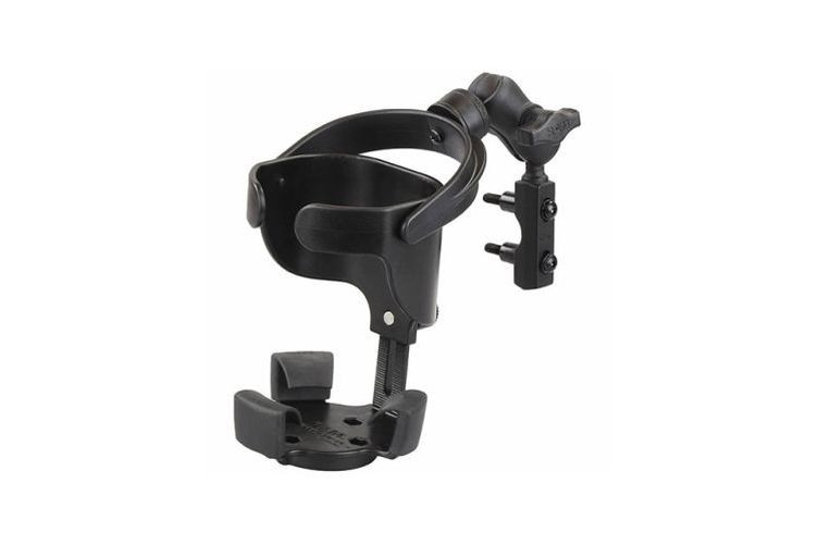 RAM Mounts Motorrad-Getränkehalterung Level Cup XL (kurz) - mit Basisbefestigung für Lenker/Bremse (Stück)