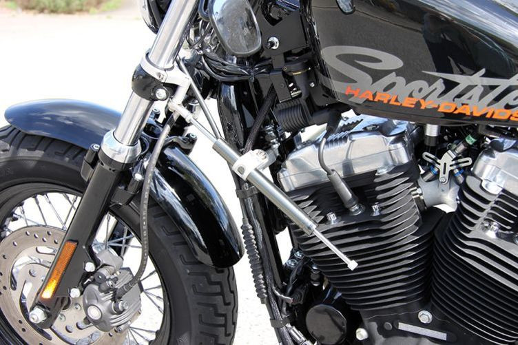 LSL Lenkungsdämpfer Kit Harley Davidson Sportster -04, titan (Set)