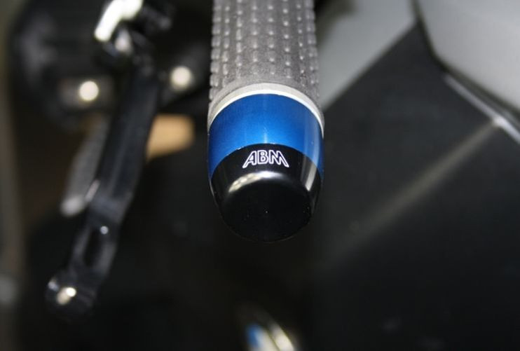 ABM Lenkergewicht stash cap für Superbikelenker, blau, Paar, 120 g (Paar)