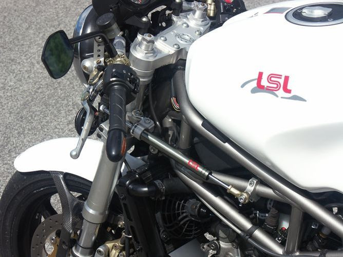 LSL Lenkungsdämpfer Kit Ducati Monster/S4 01-, titan (Set)