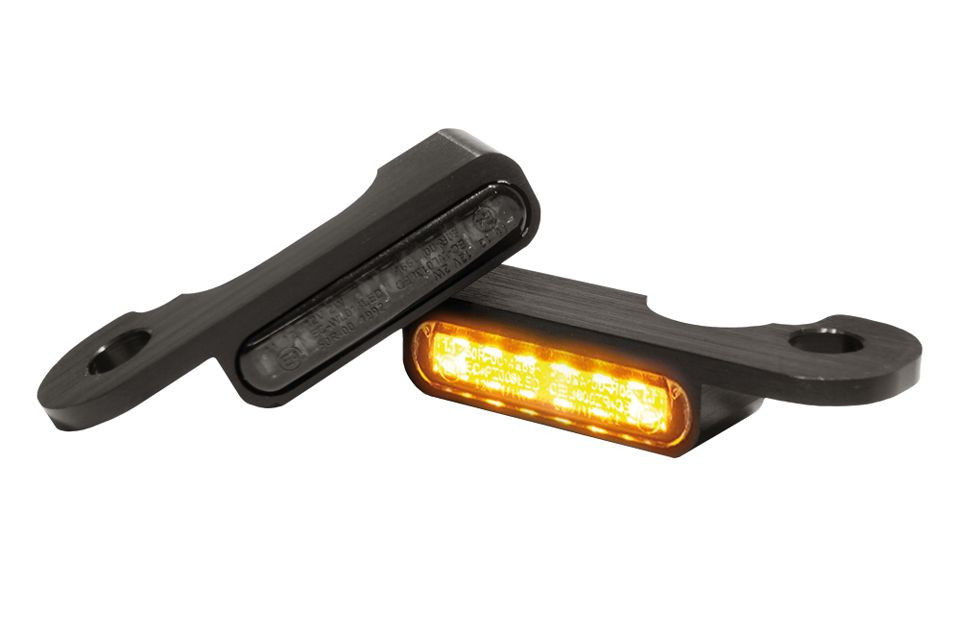 HeinzBikes LED Armaturen Blinker TOURING Modelle hydr.Kupplung, schwarz (Paar)