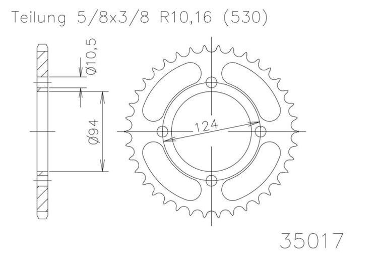 ESJOT Kettenrad, 35 Zähne diverse Modelle (Stück)