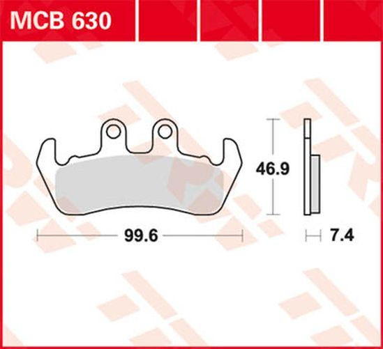 TRW Lucas Bremsbelag MCB630 (Satz)