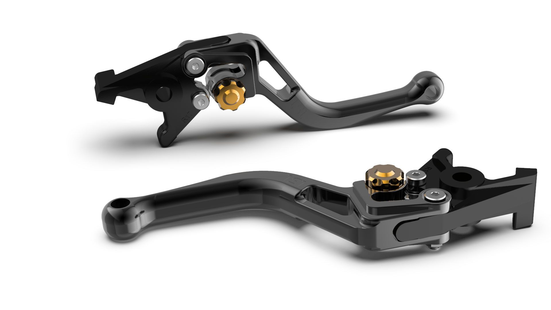 LSL Bremshebel BOW R35R, kurz, schwarz/gold (Stück)