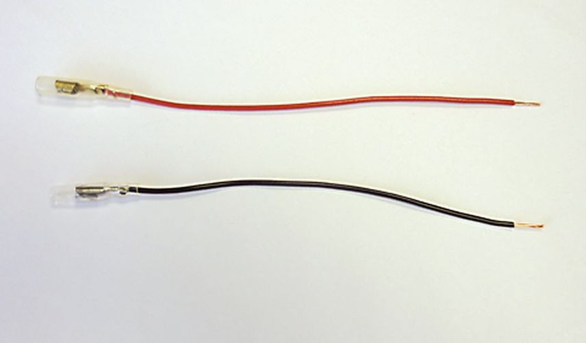 Rundsteckhülsenset (weiblich) 20 Teile pro Set, (10 x rotes Kabel + 10 x schwarzes Kabel)