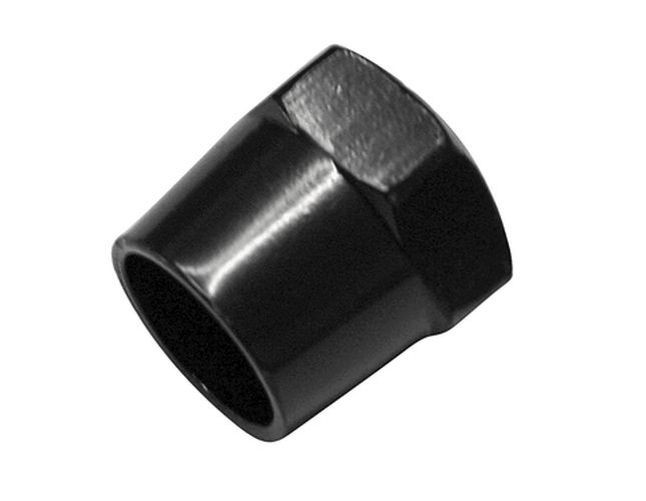 Spiegelmutter 17 mm, schwarz, M10 x 1.25 RH (Stück)