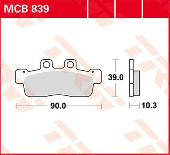 TRW Lucas Bremsbelag MCB839 (Satz)