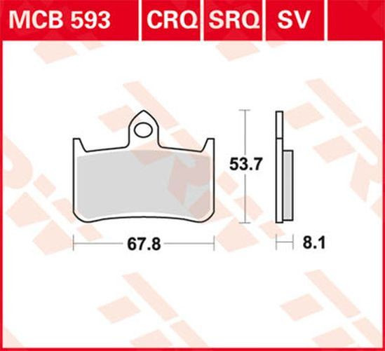 TRW Lucas Racingbelag MCB593CRQ (Satz)