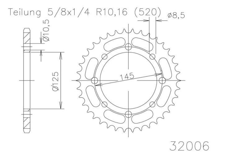ESJOT Kettenrad, 48 Zähne diverse Modelle (Stück)