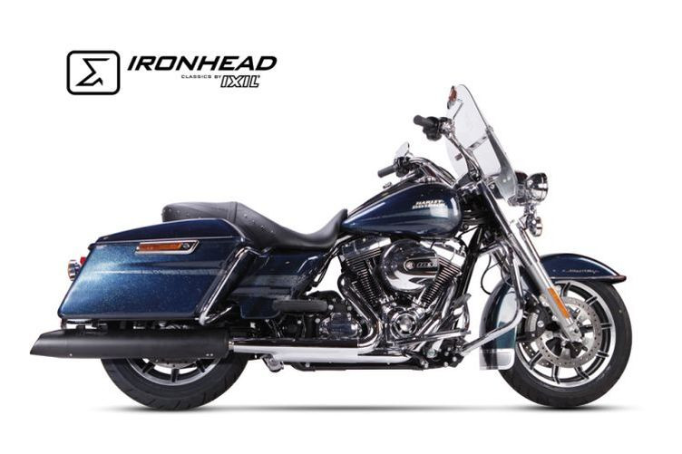 IRONHEAD Edelstahl Auspuff Harley-Davidson Touring Road King, 06-16 (Paar)