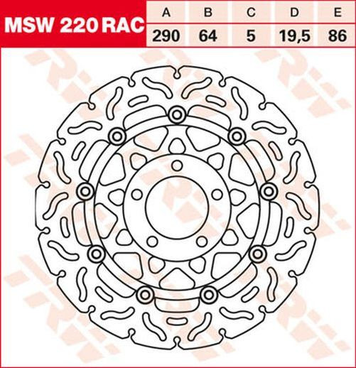 TRW Lucas Bremsscheibe MSW220RAC, schwimmend Suzuki (Stück)