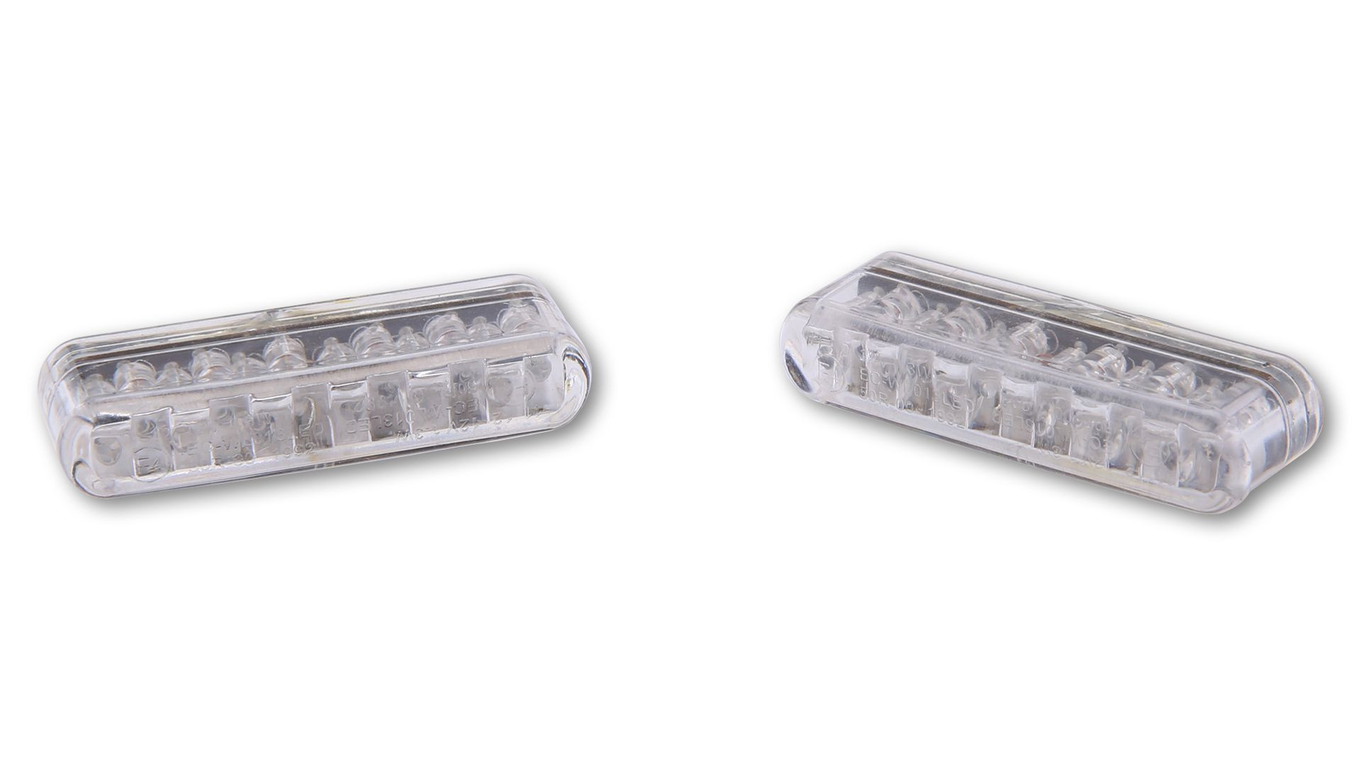 SHIN YO LED-Einbaublinker SHORTY, klares Glas, E-gepr. (Paar)