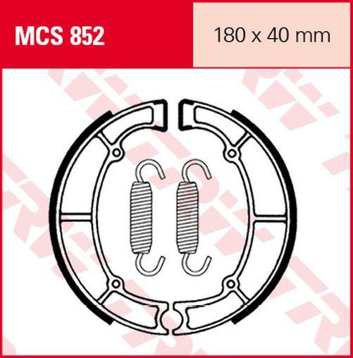 TRW Lucas Bremsbacken MCS852 kawasaki (Satz)