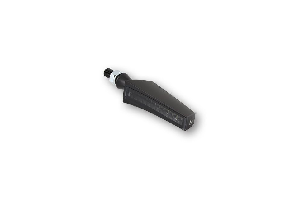 HIGHSIDER LED Sequenz-Blinker STS 1, schwarzes Gehäuse, getöntes Glas. (Paar)