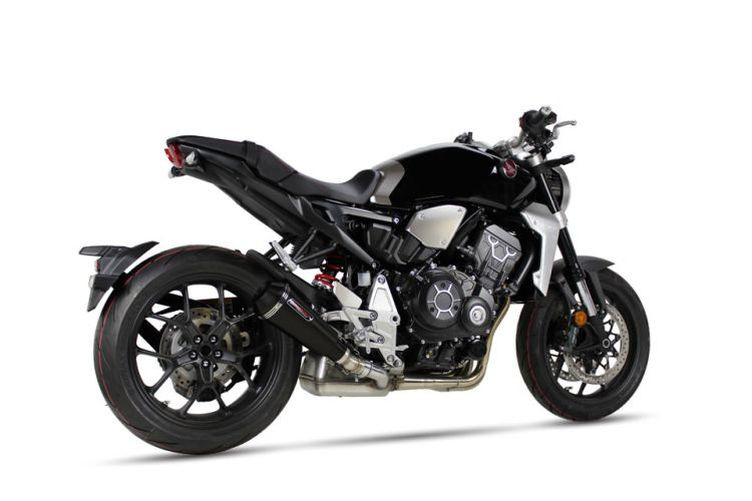 TAKKONI Edelstahl Auspuff, schwarz, HONDA X-ADV 750, 17- (Euro4) (Stück)