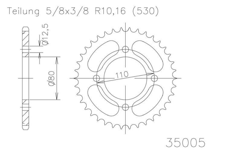ESJOT Kettenrad, 48 Zähne diverse Modelle (Stück)