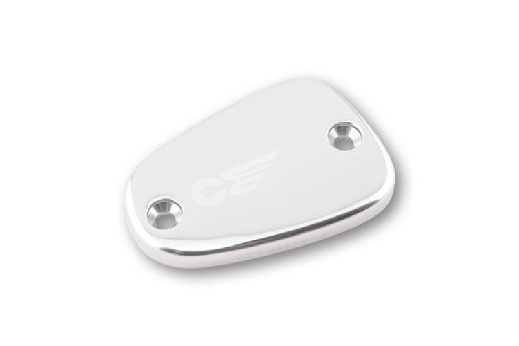 CLUBMAN CNC Deckel hochglanz silber für Bremsb. div. TRIUMPH (Stück)