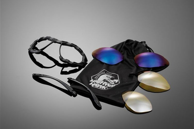 HIGHWAY HAWK Sonnenbrille, schwarz (Stück)