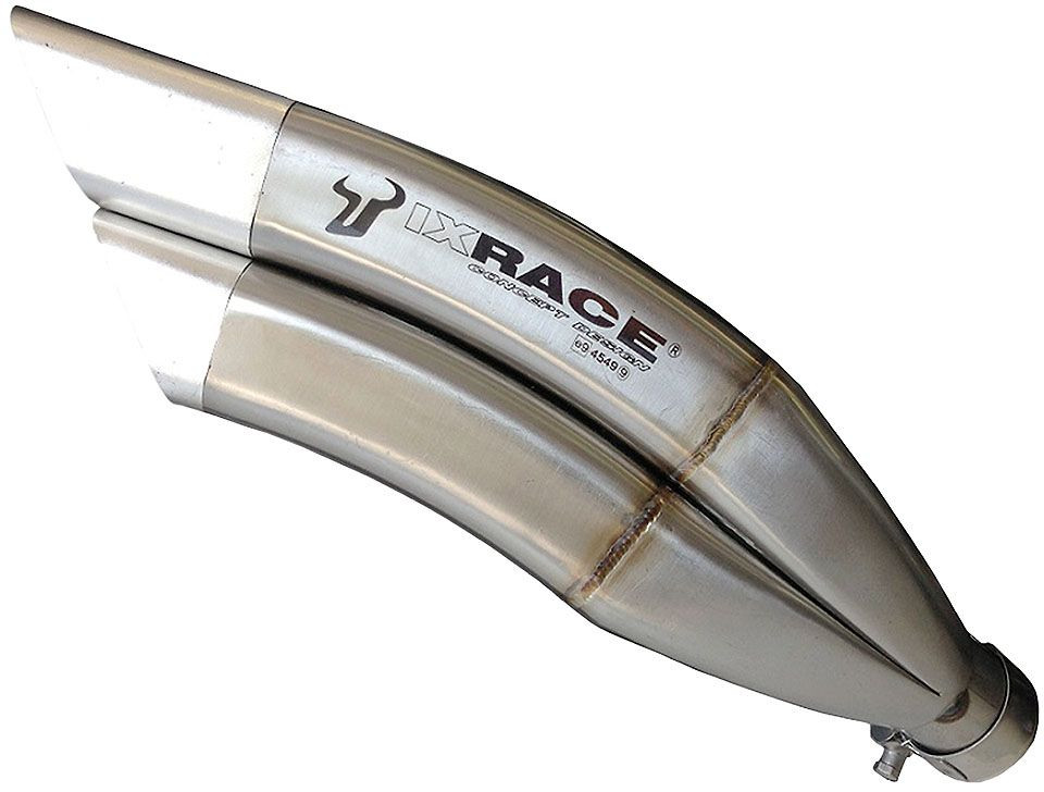 IXRACE 2 Edelstahl Racing Auspuff BMW R Nine T 14-, Keine ABE! (Stück)