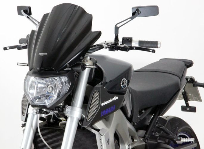 MRA-Racingscheibe NRM, YAMAHA MT-09, 14-16, rauchgrau (Stück)