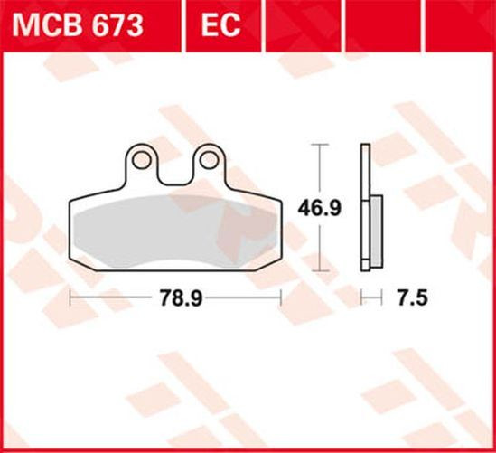 TRW Lucas Bremsbelag MCB673 (Satz)