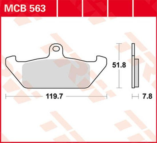 TRW Lucas Bremsbelag MCB563 (Satz)