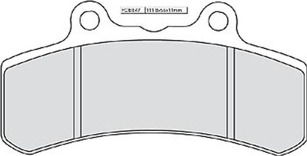 FERODO Bremsbelag FDB 847 Platinum (Satz)