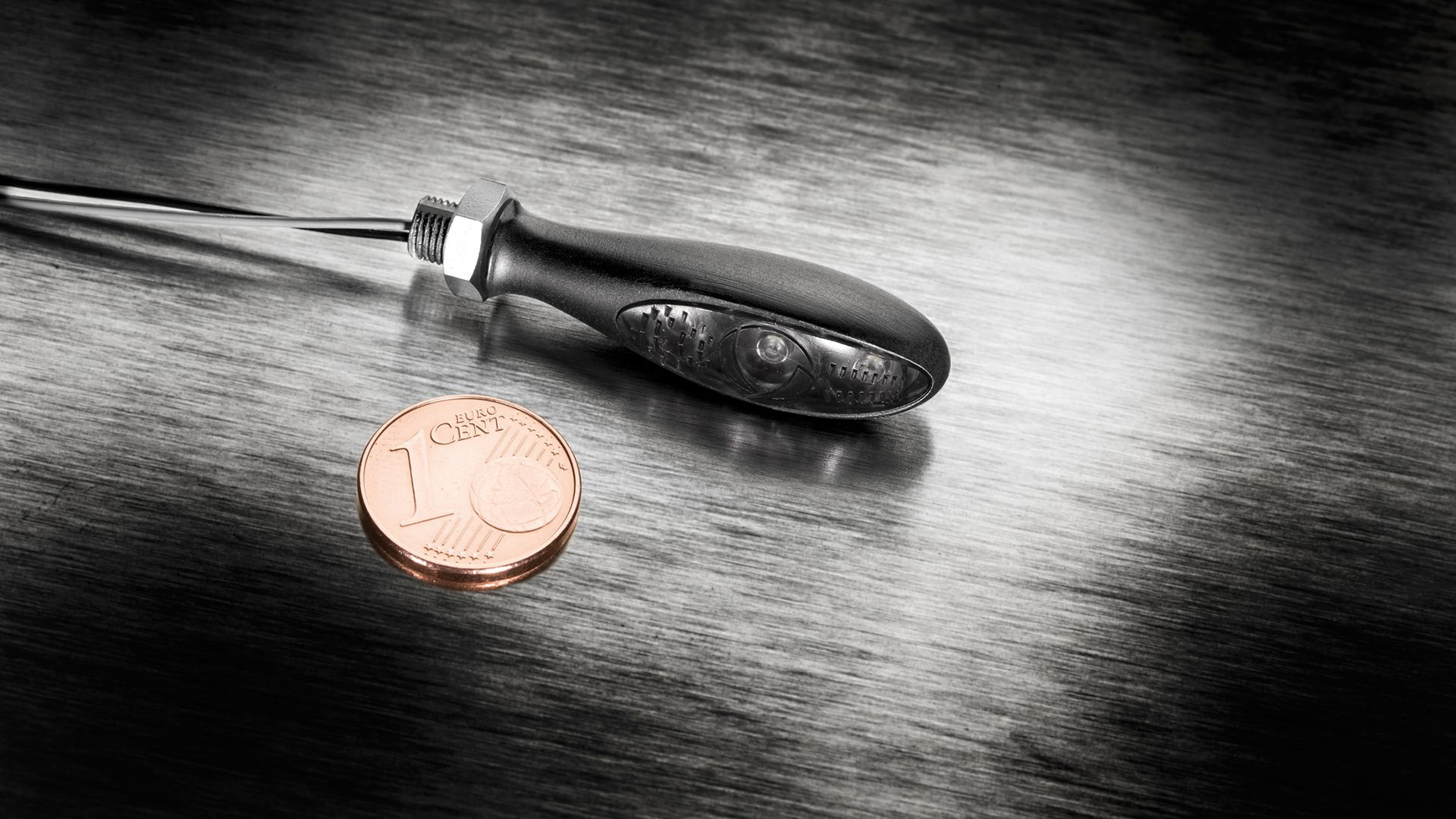 Kellermann Blinker Micro S Dark, schwarz, getöntes Glas, für vorne und hinten, Stück (Stück)