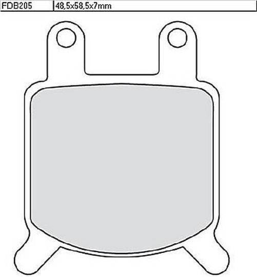 FERODO Bremsbelag FDB 205 Platinum (Satz)