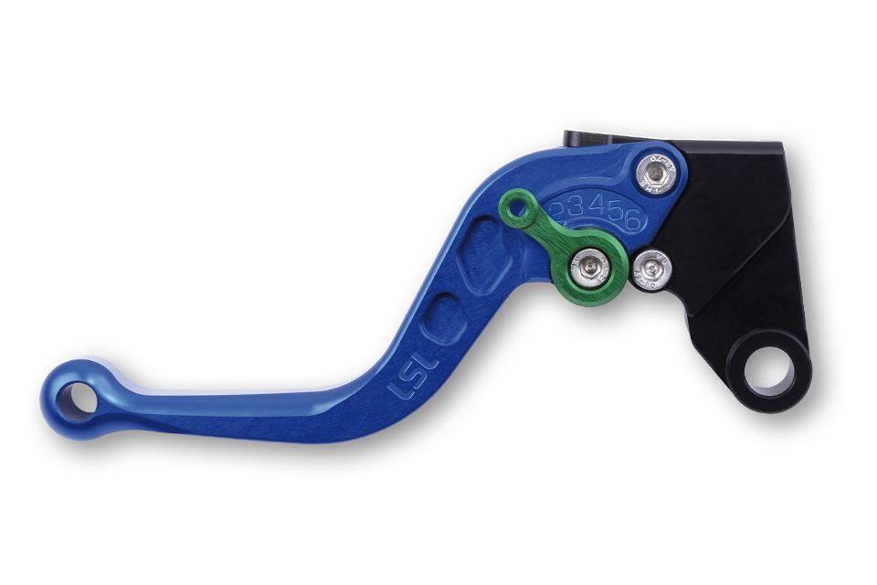 LSL Kupplungshebel L03, kurz, Suzuki blau/grün (Stück)