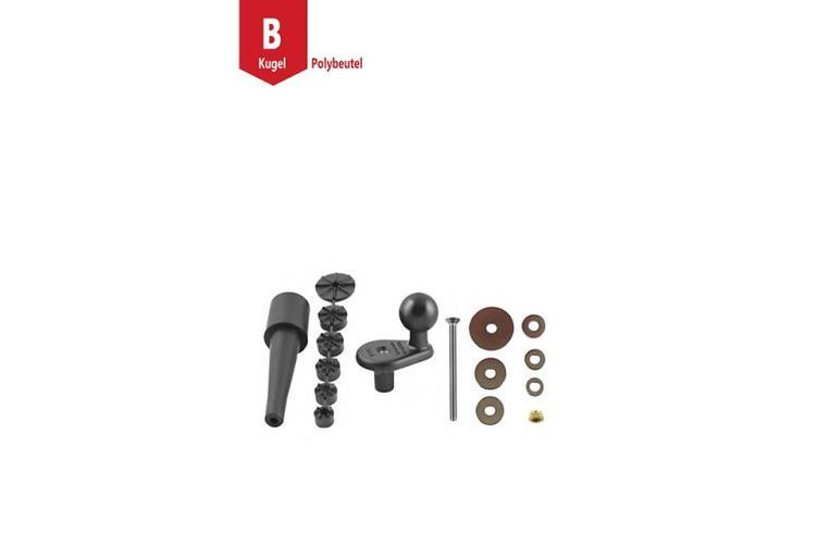 RAM Mounts Motorrad Basiskugel für Lenkerkopf - B-Kugel (1 Zoll), InnenØ 12-33 mm (Stück)