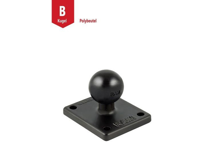 RAM Mounts Basisplatte rechteckig (AMPS) - 2 x 1,7 Zoll, B-Kugel (1 Zoll) (Stück)