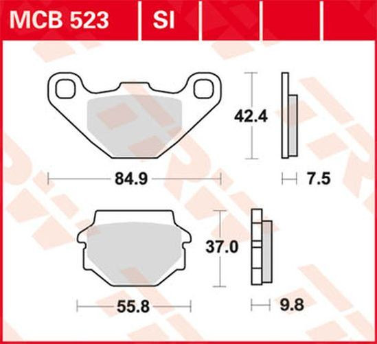 TRW Lucas Bremsbelag MCB523 (Satz)