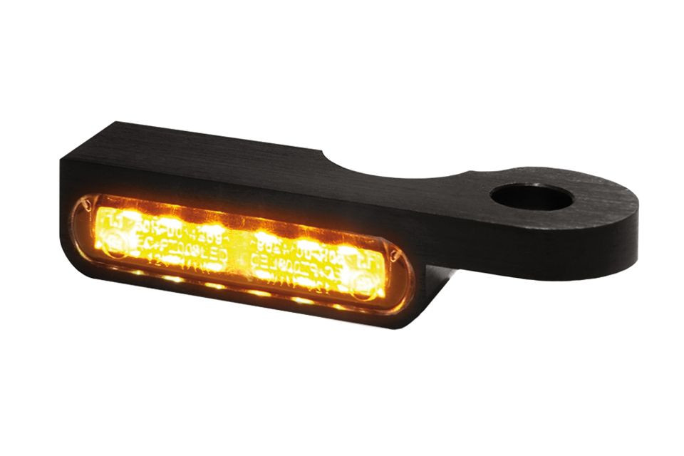 HeinzBikes LED Armaturen Blinker SOFTAIL Modelle -14, schwarz (Paar)