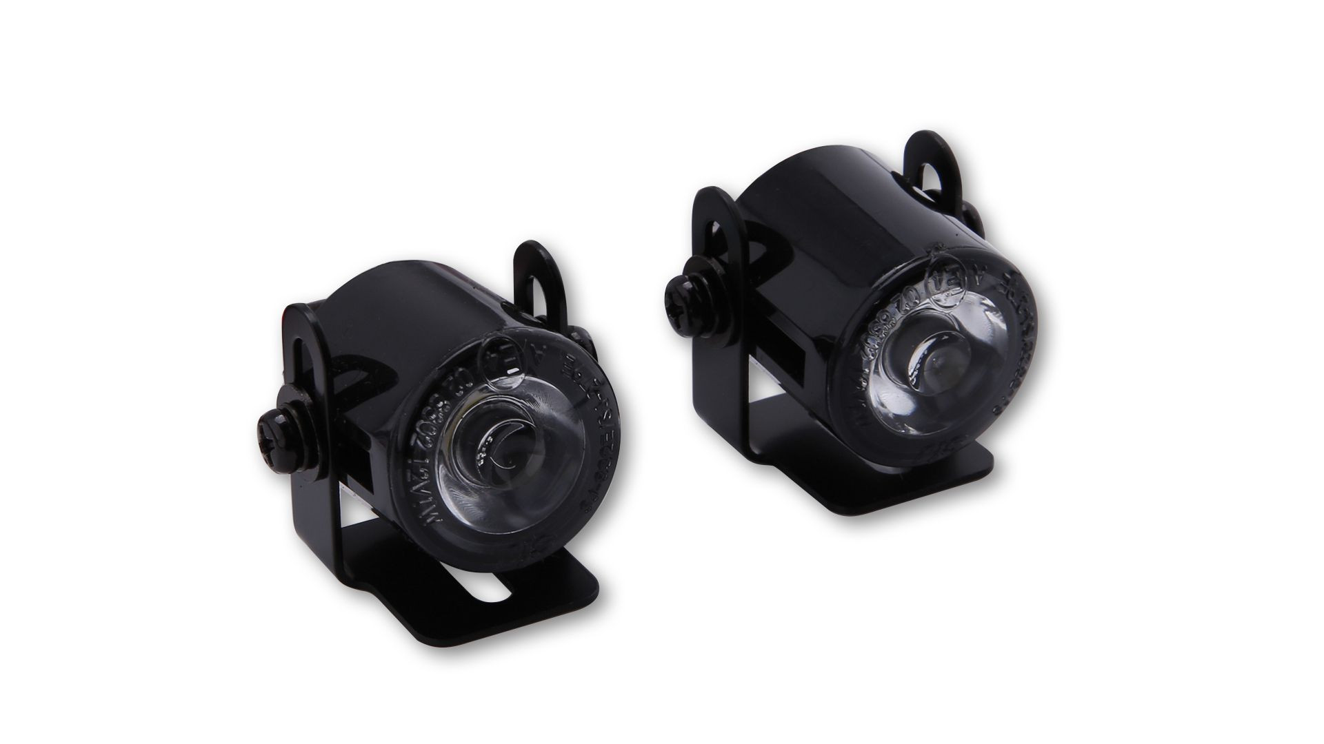 SHIN YO LED-Standlicht, rund, Durchmesser 24,7 mm, mit Universalhalter (Paar)