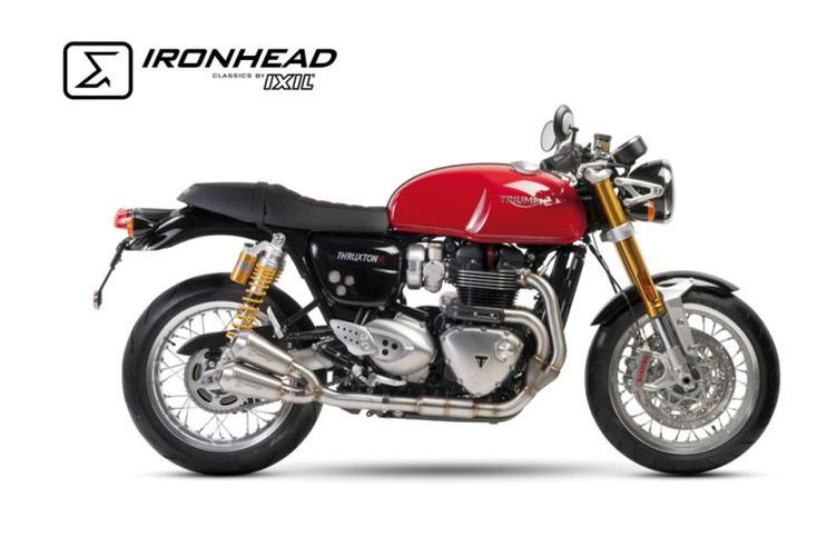 IRONHEAD Edelstahl Komplettanlage Triumph Thruxton 1200, 16- (Stück)