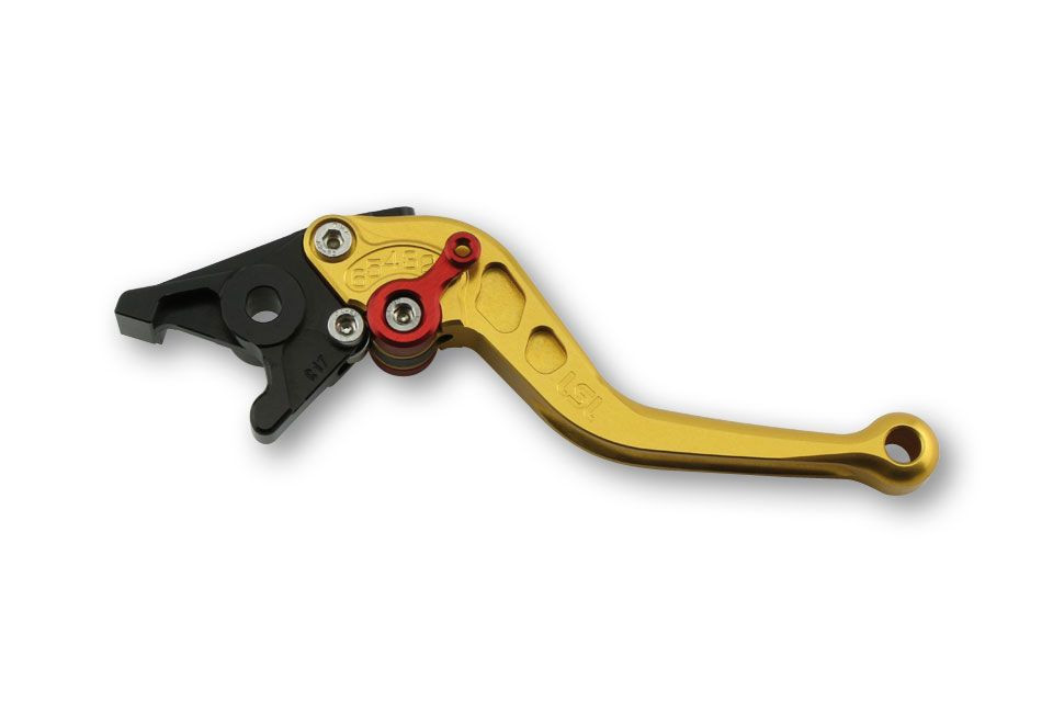 LSL Kupplungshebel, kurz, L58R, Yamaha gold/rot (Stück)