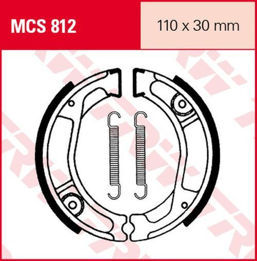 TRW Lucas Bremsbacken MCS812 honda (Satz)