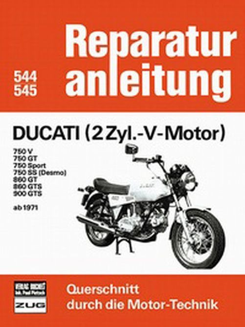 Motorbuch Bd. 544 Reparatur-Anleitung Ducati 2 Zyl.-V-Motor ab 71 (Stück)