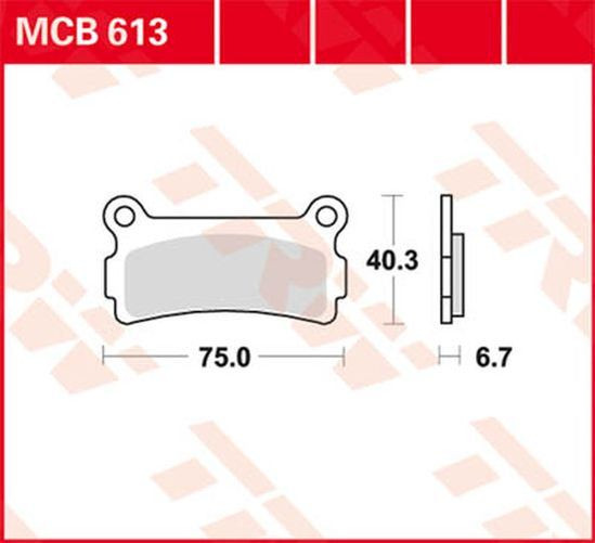 TRW Lucas Bremsbelag MCB613 (Satz)